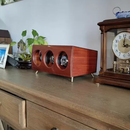 Solid wood watch winder