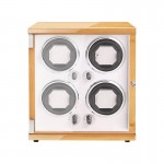 Wooden 4 slots Automatic Watch Winding Machine - Burlywood