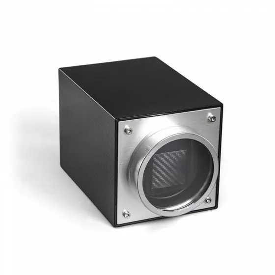 Remontoir de montre simple en fibre de carbone et aluminium