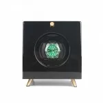 Wooden Retro Single Rolex Watch Winder - Black