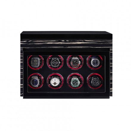 Self Winding Watch Winder for 8 Winding Spaces with Built-in Illumination