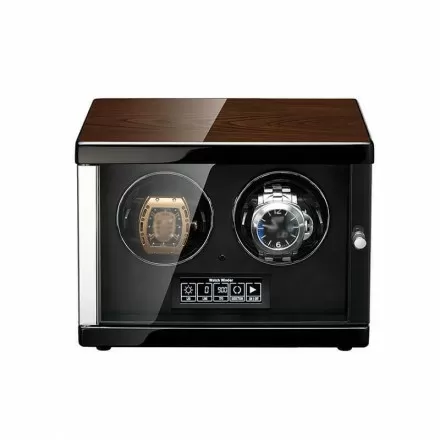 Remontoir de montre 2 pièces avec commande tactile - Intérieur noir