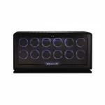 Black Leather Sanctuary: 12-Watch Automatic Winder