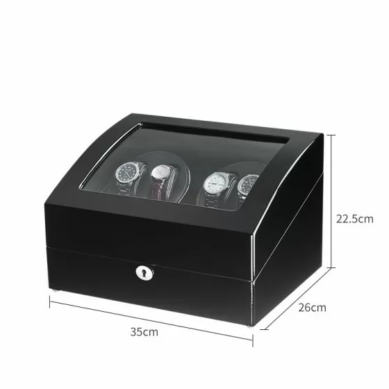 Carica orologi Roroos nero su scrivania – compatibile con Rolex Submariner e Omega Seamaster
