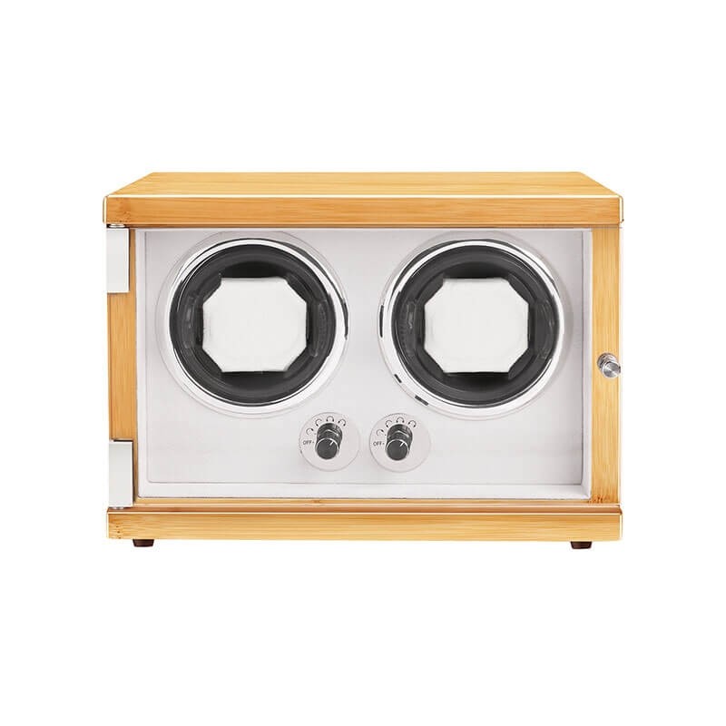 Remontoir de montre automatique en bois double - Burlywood