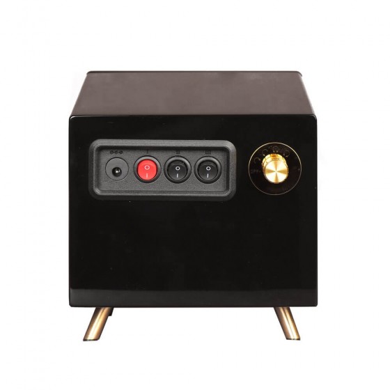 Wooden Retro Single Rolex Watch Winder - back view