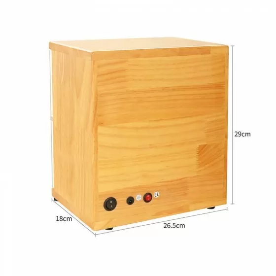 Automatischer Uhrenaufzug aus Holz mit 4 Schlitzen - kräftiges Holz