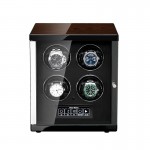 Premium Smart Quad Watch Winder with Touch Control - Black Interior