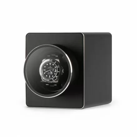 Metal Single Watch Winder - Black Overview