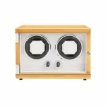 Wooden Double Automatic Watch Winding Machine - Burlywood