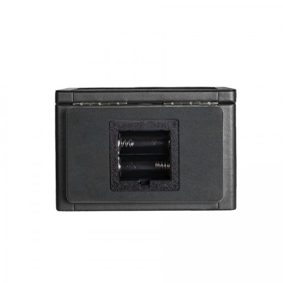 Black Leather Watch Case with 4 Automatic Winder - bottom view