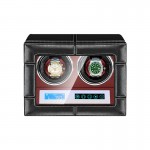 Enrollador de reloj inteligente Doubel con superficie de PU e interior rojo