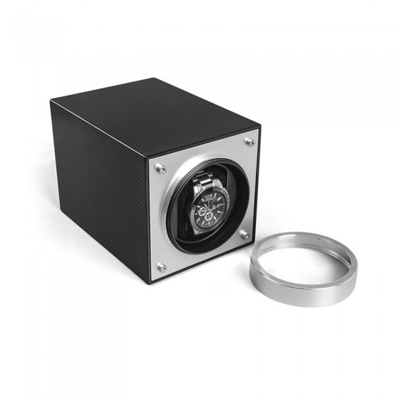 Remontoir de montre simple en fibre de carbone et aluminium