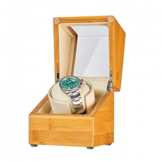 Single Roroos Watch Winder - Bamboo