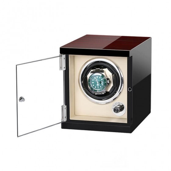 Boîte de remontoir de montre automatique simple verticale
