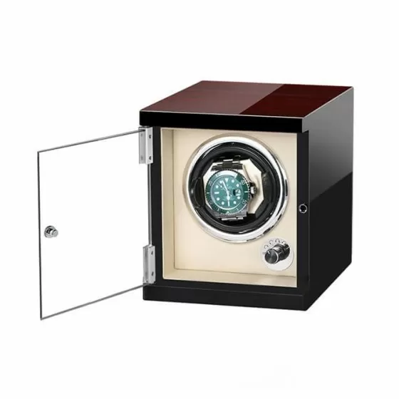 Boîte de remontoir de montre automatique simple verticale