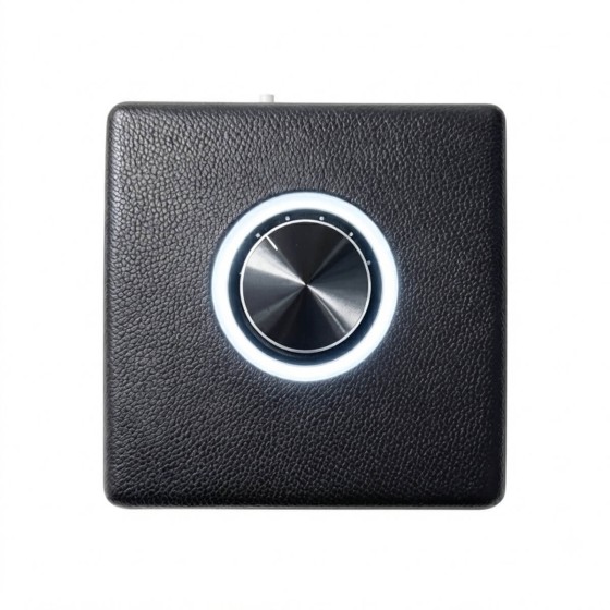 Top view of watch winder control knob with illuminated ring indicator