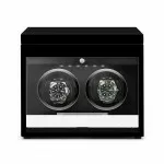 2 Watch Winder in Black with Extra Storage Area