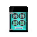 Scatola portagioie con carica orologi quadrupla blu Tiffany