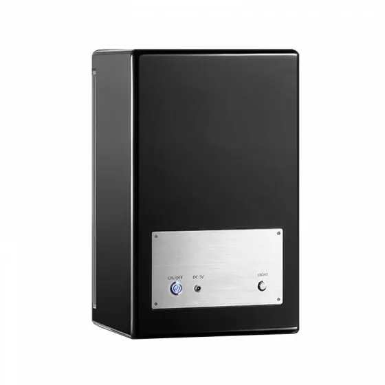 Back view of Touch Control Automatic Watch Winder with 6 Slots - Black Interior