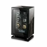 Best 6 Watch Winder for Breitling in Striped Ebony Wood