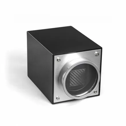 Single Watch Winder in Carbon Fiber Finish and Aluminium Overview