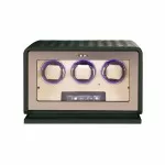 Rolex 3-Watch Winder with Green Leather