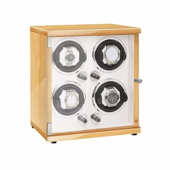 Remontoir de montre automatique en bois à 4 fentes - bois bohu