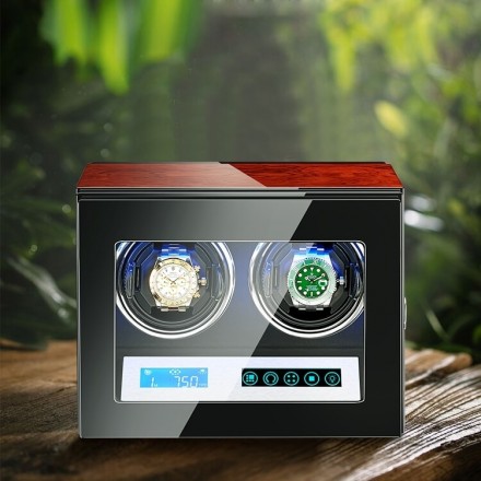 Luxury Double Watch Winder With Lcd Touch Screen Overview
