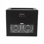 Double Watch Winder with 8 Extra Storage for Watch and Jewelry