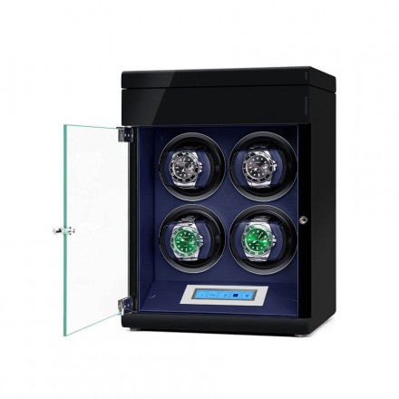 Caja de reloj negra Roroos cargador automático para relojes de pulsera Descripción general