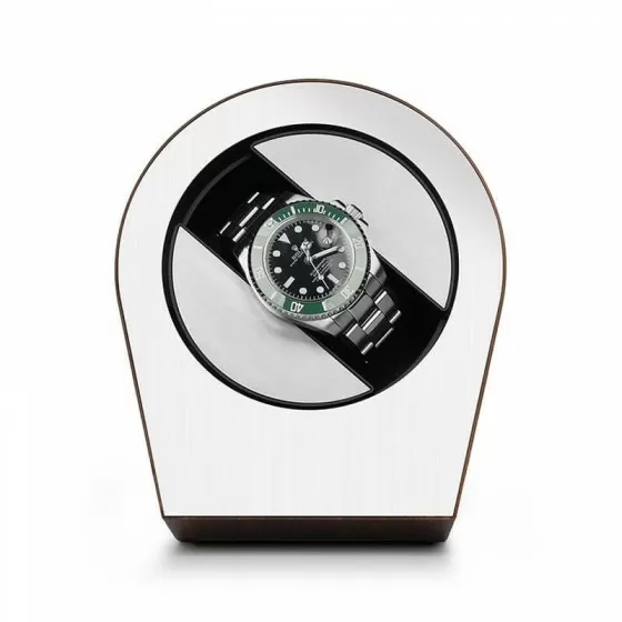 Single Self Winding Watch Winder with Walnut Wood