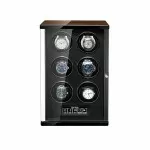 Touch Control Automatic Watch Winder with 6 Slots - Black Interior