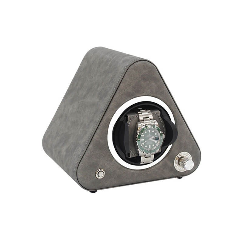 Leather Triangle Single Mini Watch Winder