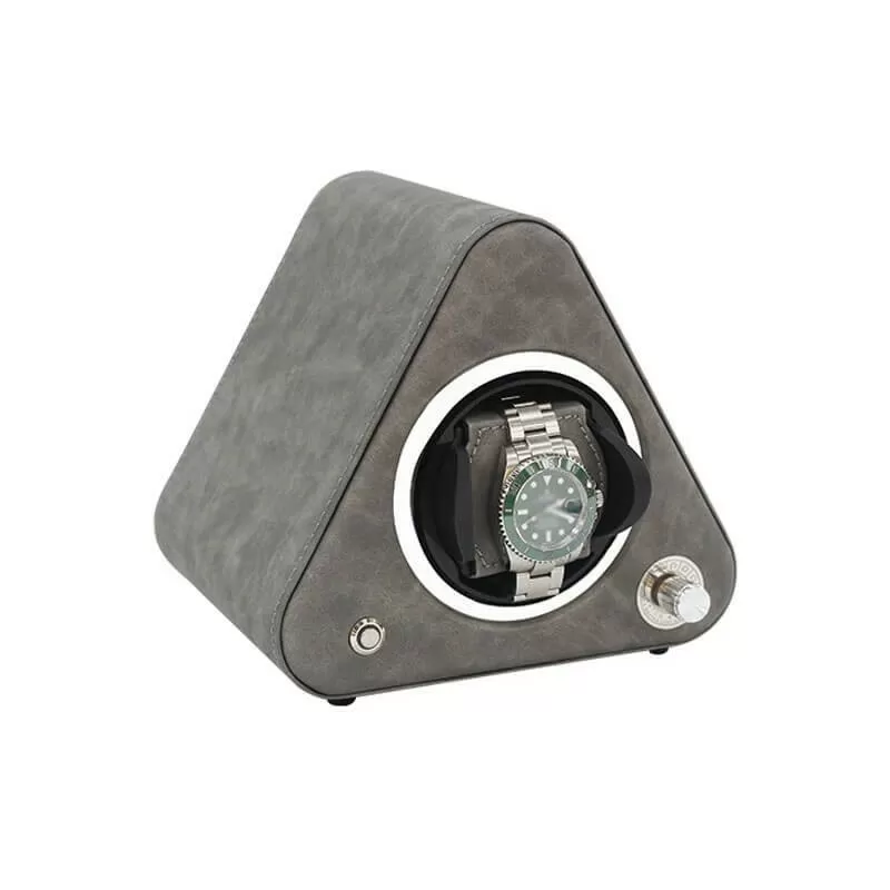 Leather Triangle Single Mini Watch Winder