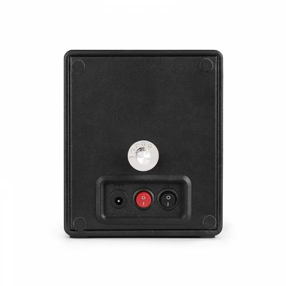 Back view of Single Watch Winder in Black PU Leather
