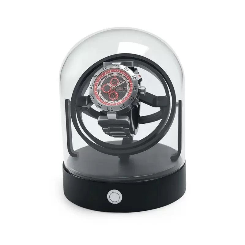 Roroos Astronomy Perseus black gyroscopic watch winder with planet orbit 3-axis rotation