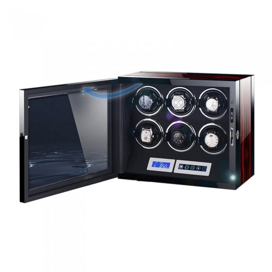 Enrollador de reloj caliente para Breitling con pantalla táctil LCD para 6 relojes automáticos