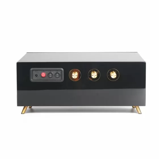Roroos black watch winder box side view showing piano lacquer finish