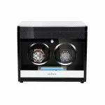 Carbon Fibre Double Watch Winder with Drawer and Touch Screen