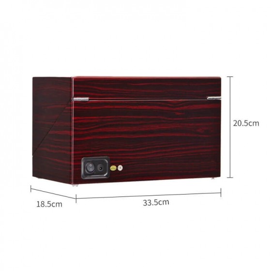 Ebony Four Watch Winder With Almond interior