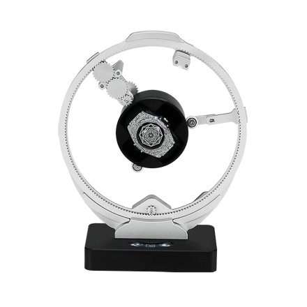 Orbitaler Uhrenbeweger mit Planetengetriebe – Silber