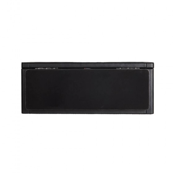 Black Leather Watch Winder Case for 4 Watches - bottom view