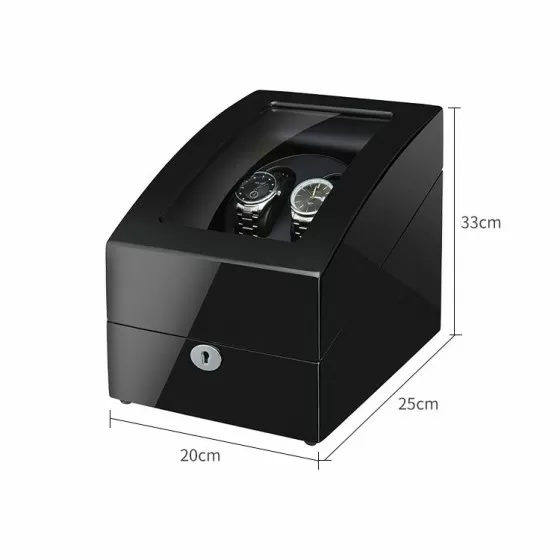 Best Rolex watch winder Box With 3 Storages - Black