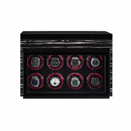 Self Winding Watch Winder for 8 Winding Spaces with Built-in Illumination