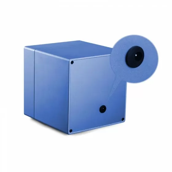 Boîte de remontoir de montre automatique en métal unique Cyberwinder - Bleu