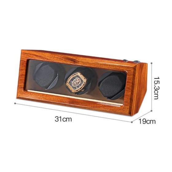 Hot hand made triple watch winder - Rosewood