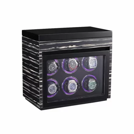 6 avvolgitori per orologi con 6 orologi per display Panoramica
