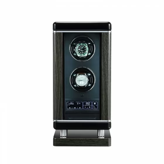Roroos Premium Wooden Double Watch Winder front view