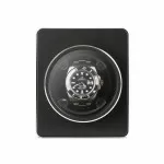 Vitrina enrollable de metal para un solo reloj - Negro